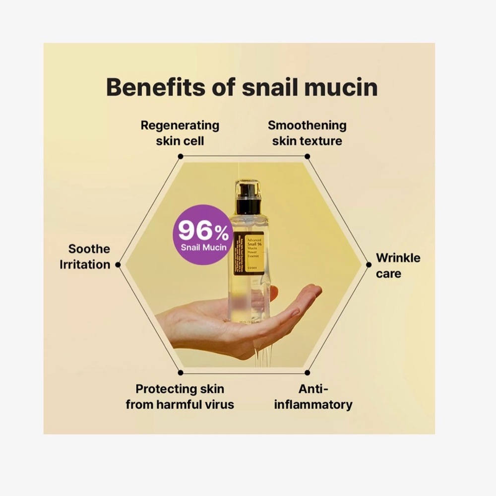 COSRX Advanced Snail 96 Mucin Power Essence  Skincare 100ml / 3.38 fl. oz. NIB - Picture 4 of 6
